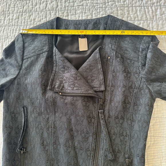 Thomas Wylde Cotton Motorcycle Style Jacket With All Over Skull Design Sz S - Picture 11 of 11